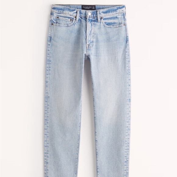 Abercrombie & Fitch Light Blue Straight Jeans - Picture 1 of 10